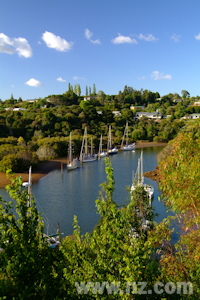 Kerikeri Inlet winds its way into the town.